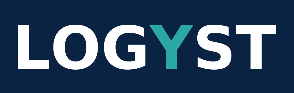 Logyst logo on dark